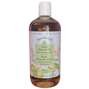 Crabtree & Evelyn Sweet Almond Oil Bath & Shower Gel‎ Full Size 16.9 oz New